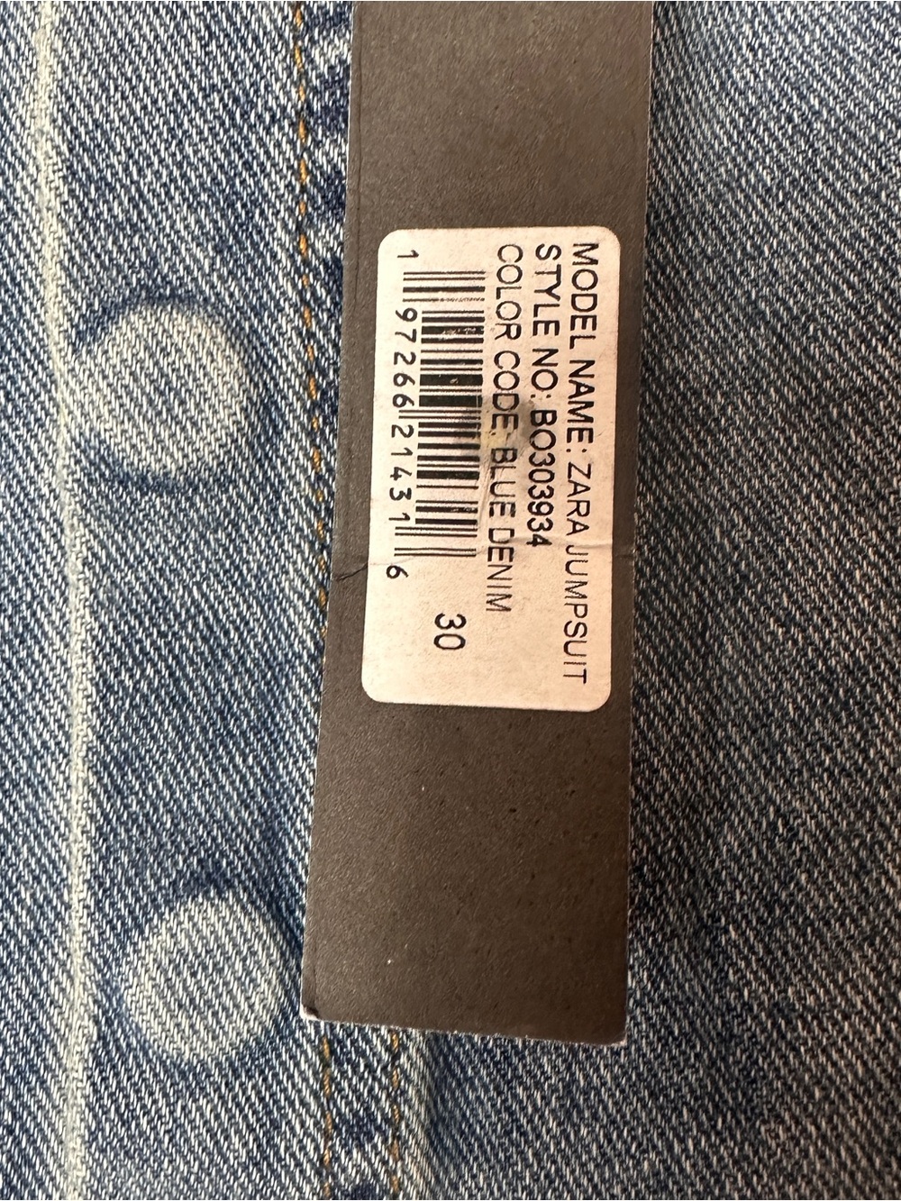 Steve Madden Duo Denim Zara Blue Denim Strapless Jumpsuit - Picture 11 of 14